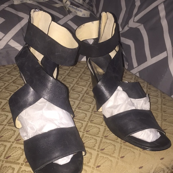 MICHAEL KORS blue wedges sandals - Picture 1 of 5